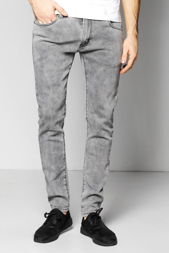 Stretch Skinny Fit Washed Fashion Jeans